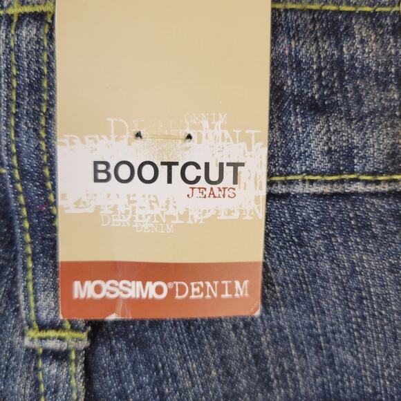 Mossimo Denim Jeans Juniors 7 Boot Cut Low Rise Flap Pocket Boho Cowgirl Western - Picture 4 of 11